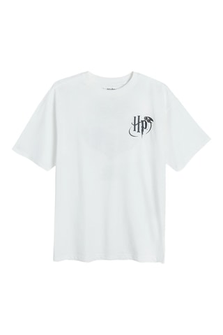 T-shirt Hogwarts Harry Potter - Ecru
