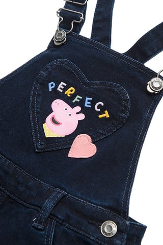 Robe salopette en jean Peppa Pig - Bleu