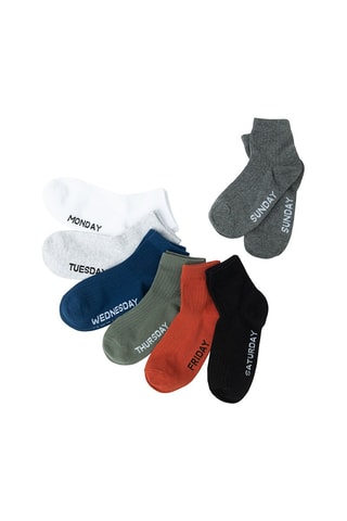7 paires de chaussettes - Blanc et noir