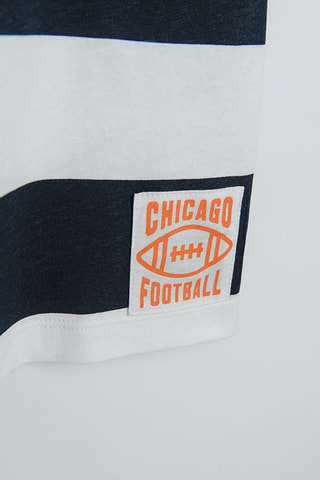 T-shirt - Blanc et bleu marine