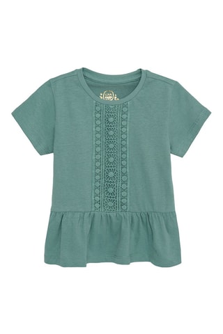 T-shirt Turquoise chiné