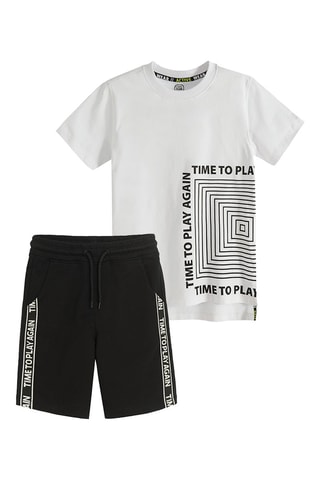 T-shirt et short - Blanc et noir