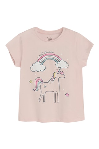 2 t-shirts e 2 calças de treino - Rosa e verde-água