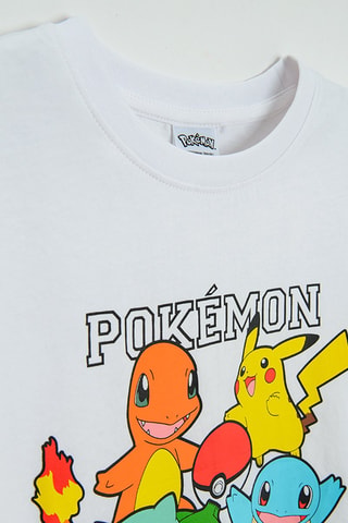 T-shirt Pokémon - Branco 