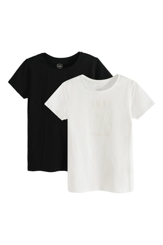 2 t-shirts - Noir et blanc