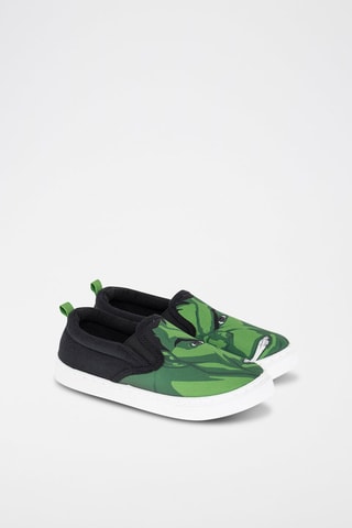Slip-on Hulk Os Vingadores Marvel Verde e preto
