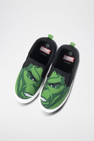 Slip-on Hulk Os Vingadores Marvel Verde e preto