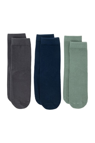 3 paires de chaussettes - Gris et bleu marine