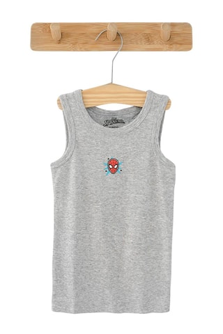 3 camisolas de alças Homem-Aranha Os Vingadores Marvel Azul-celeste e branco
