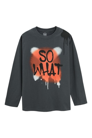 T-shirt - Cinzento-escuro