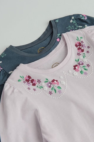 2 t-shirts - Branco e verde-escuro