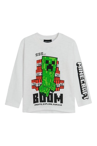 T-shirt Minecraft - Branco