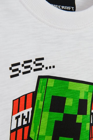 T-shirt Minecraft - Branco
