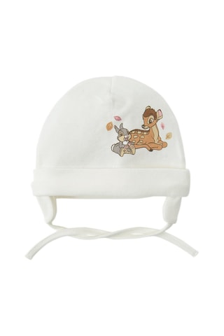 2 gorros Bambi Disney - Branco e rosa