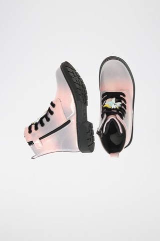Botins tie and dye - Rosa e cinzento