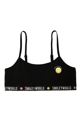 2 soutiens desportivos Smiley - Preto e branco