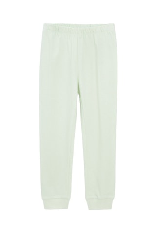 2 t-shirts e 2 calças de treino - Branco e verde-água