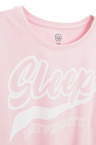 T-shirts e calças - Rosa
