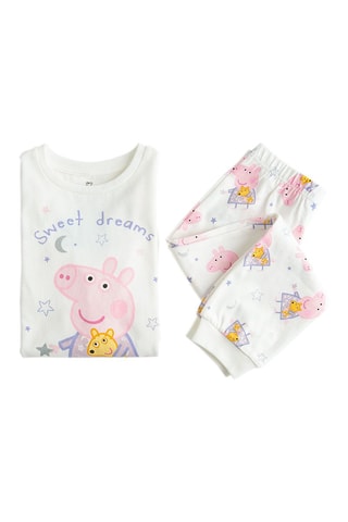 Sweat e calças de treino Peppa Pig - Branco e rosa