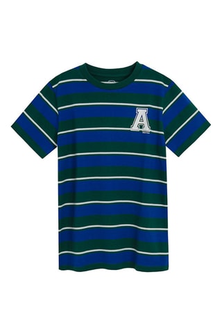 T-shirt - Bleu marine et vert