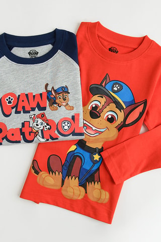 2 Sweaters Chase Paw Patrol - Lichtgrijs en Rood