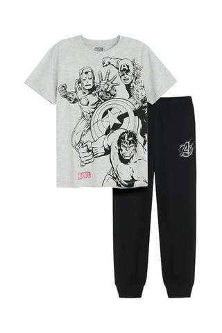 T-shirt e calças de treino Os Vingadores Marvel - Multicolor