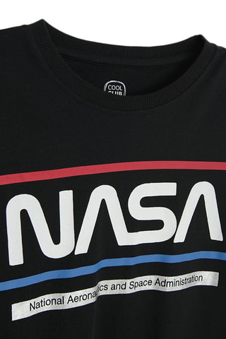 T-shirt e calças de treino NASA - Preto