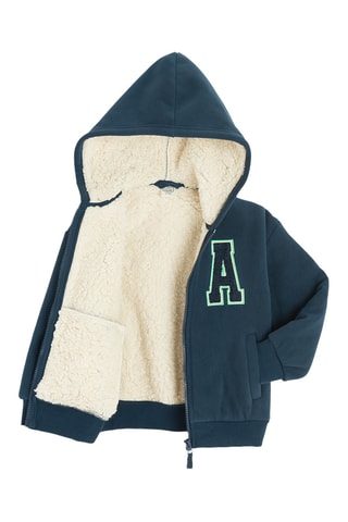 Sweat com capuz - Azul-marinho