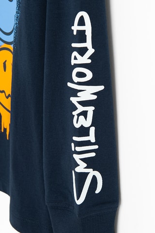 Sweater Smiley - Marineblauw