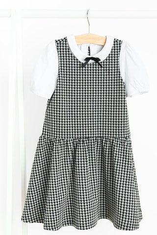 Blusa e vestido - Branco e preto
