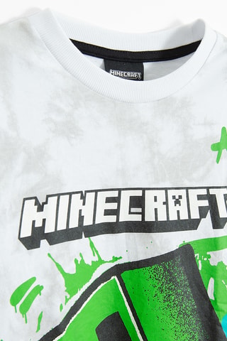 Sweat tie and dye Minecraft - Gris clair