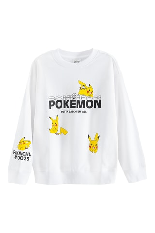 Sweat Pikachu Pokémon - Branco