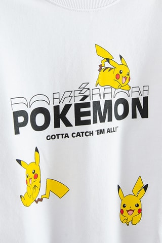 Sweat Pikachu Pokémon - Branco