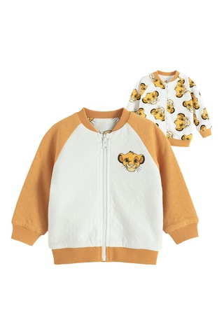 Bomber reversível Simba O Rei Leão Disney - Amarelo