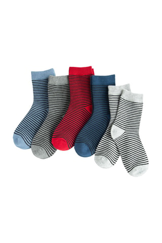 5 paires de chaussettes - Bleu cobalt
