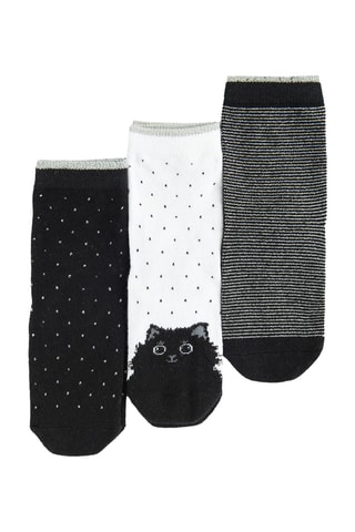 3 paires de chaussettes - Noir et blanc