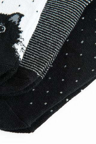 3 paires de chaussettes - Noir et blanc