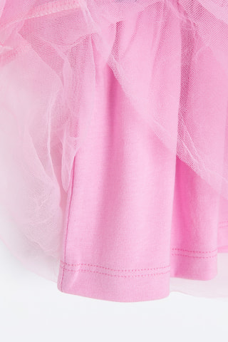 Vestido e leggings - Preto e rosa