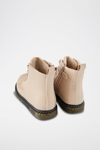 Botins envernizados - Bege
