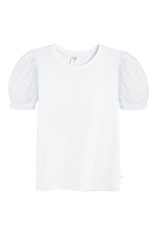 Blusa e saia - Branco e azul-marinho