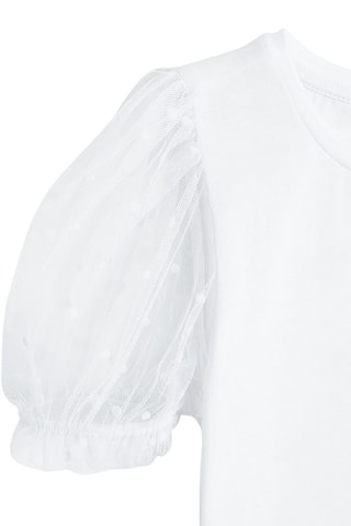 Blusa e saia - Branco e azul-marinho