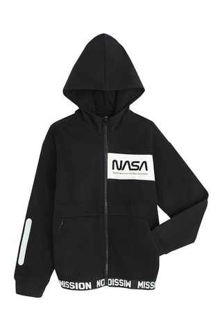 Sweat com capuz NASA - Preto