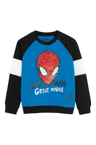 Sweat Homem-aranha Os Vingadores Marvel - Azul-claro