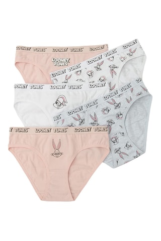 5 culottes Bugs Bunny et Lola Bunny Looney Tunes - Multicolore