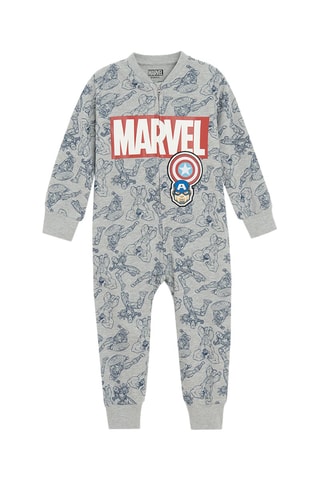 Macacão Captain Marvel Avengers Marvel - Cinzento-claro mesclado