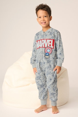 Macacão Captain Marvel Avengers Marvel - Cinzento-claro mesclado