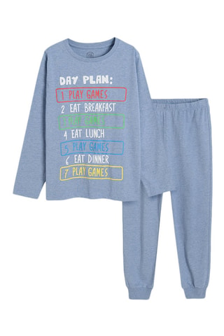 Pijama - Azul-marinho mesclado
