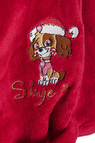 Pijama de 3 peças Skye Patrulha Pata - Bordô