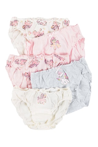 5 slips My little pony Ecru et rose