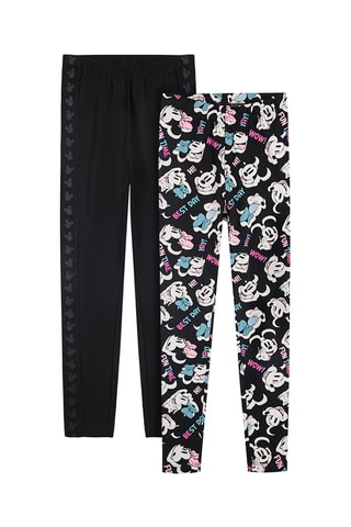 2 leggings Minnie Disney - Multicolore